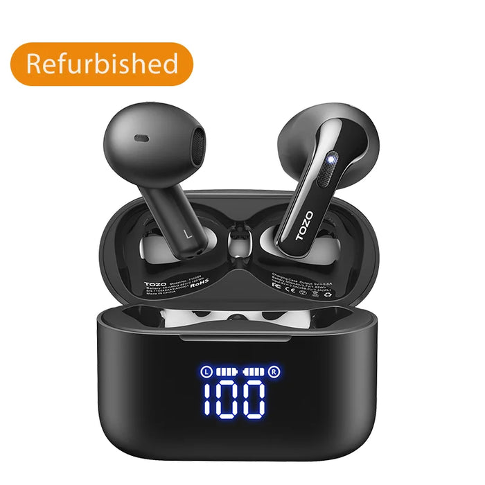 Refurbished TOZO T21 Tonal Fits True Wireless Ear Buds with Dual Mics Bluetooth Earphones Wireless Earbuds Outdoor Listening