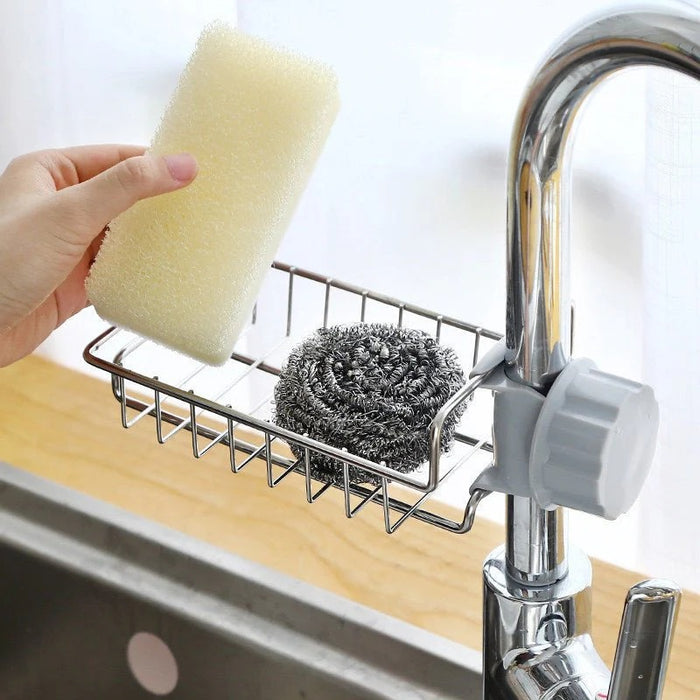 Stainless Steel Faucet Shelf - Kitchen Sink Storage Organizer