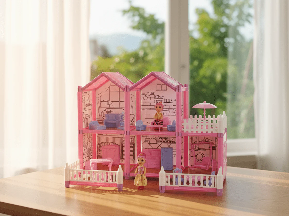 DreamVilla - Villa Dollhouse Playset - Fun Pretend Ply Toy for Kids