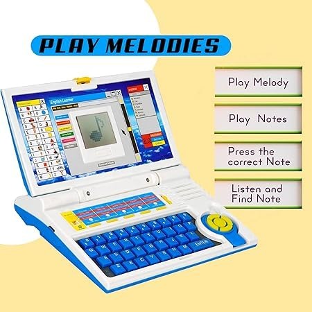 Kids English Learning Laptop -  Interactive Educational Toy for Kids