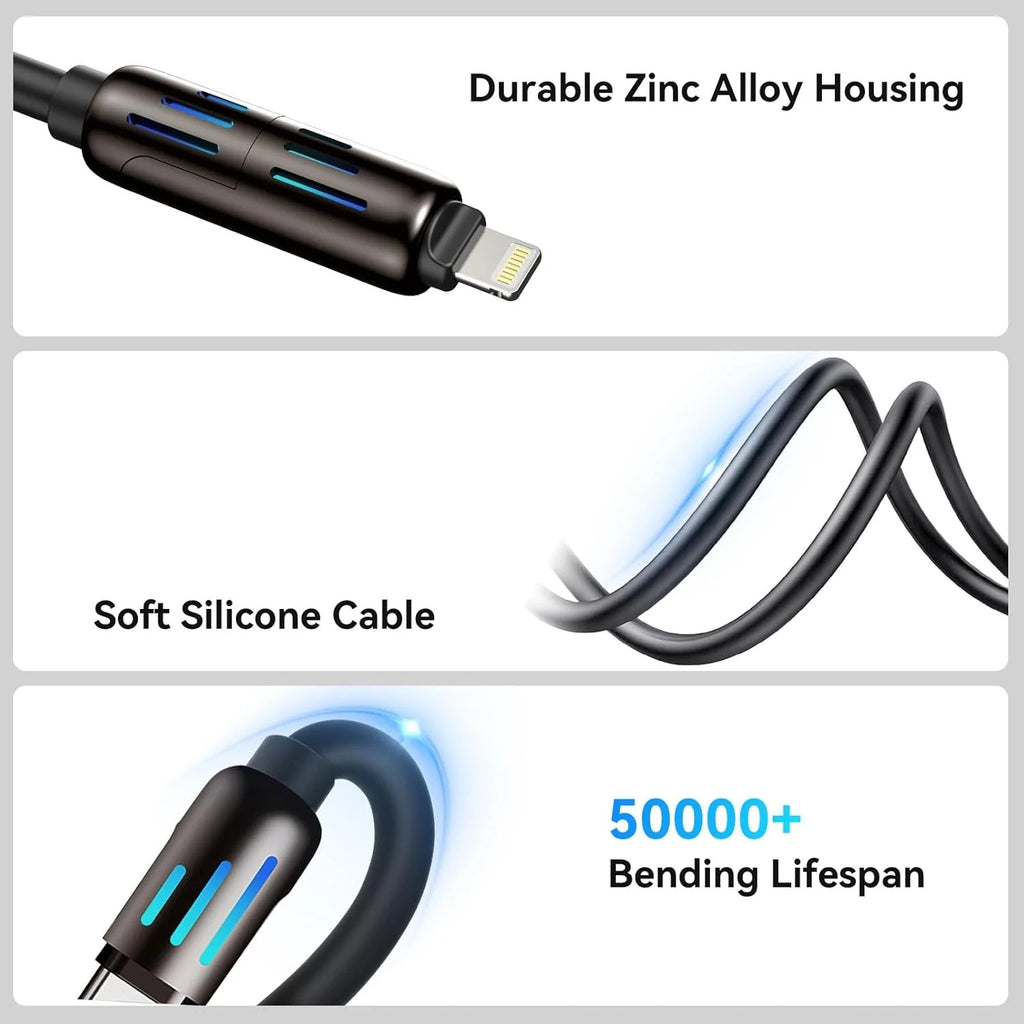4-in-1 Multi USB Charging Cable - 240W
