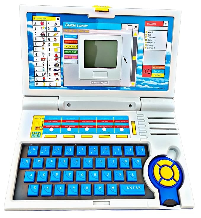 Kids English Learning Laptop -  Interactive Educational Toy for Kids
