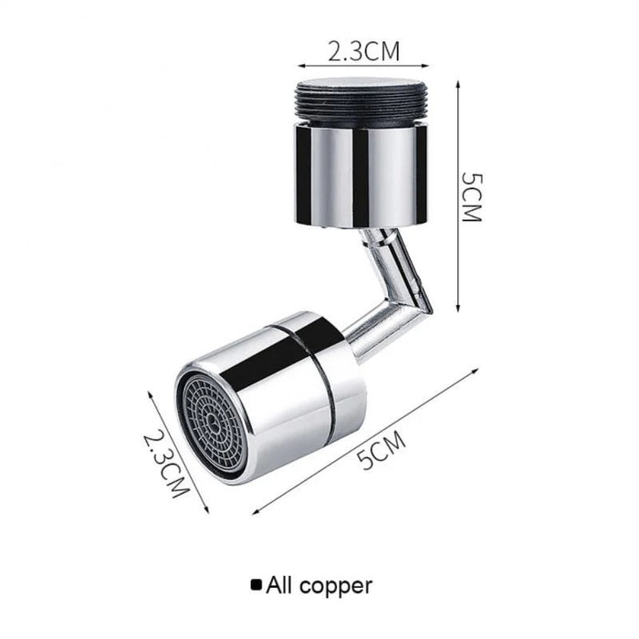 Splash-proof Outer Joint Swivel Faucet Extension - 360d