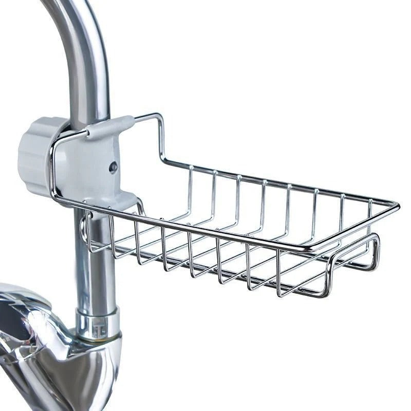 Stainless Steel Faucet Shelf - Kitchen Sink Storage Organizer