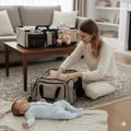 Portable Baby Bad & Diaper Bag - Foldable travel Baby nest