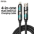 4-in-1 Multi USB Charging Cable - 240W